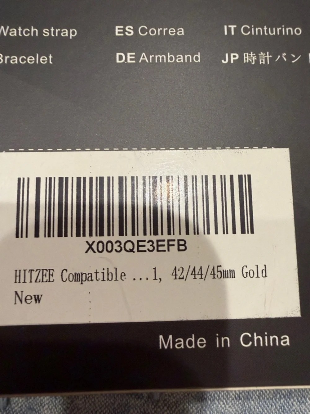 Gold Watch Band and Facecover for Smartwatches